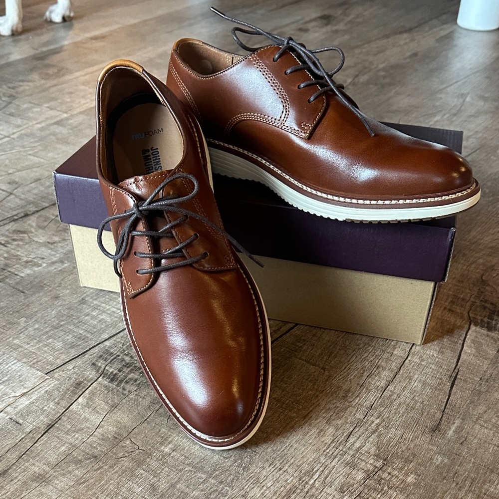 Johnston & Murphy Brown Leather Men's Derbys
